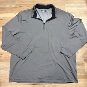 Ben Hogan Gray/black Quarter-Zip golf Pullover